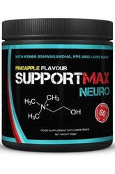 SupportMax Neuro in pineapple flavor, a natural health product for cognitive support and recovery.